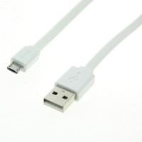 Kabel USB2.0 na Micro ,1.0m, bijeli